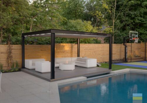 Modern Pergola And Wooden Fence Project